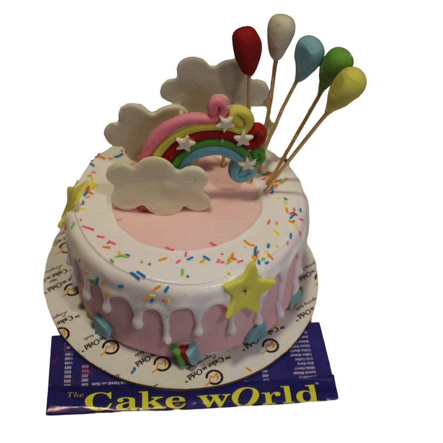 Rainbow Birthday Cake For Girls