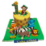 Jungle Safari Kids Birthday Cake