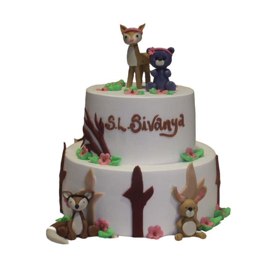 Cartoon Theme Kids Birthday Cake